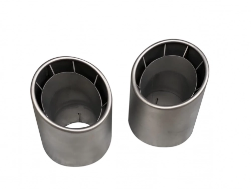 Titanium Exhaust Tips 718 GT4 RS Style
